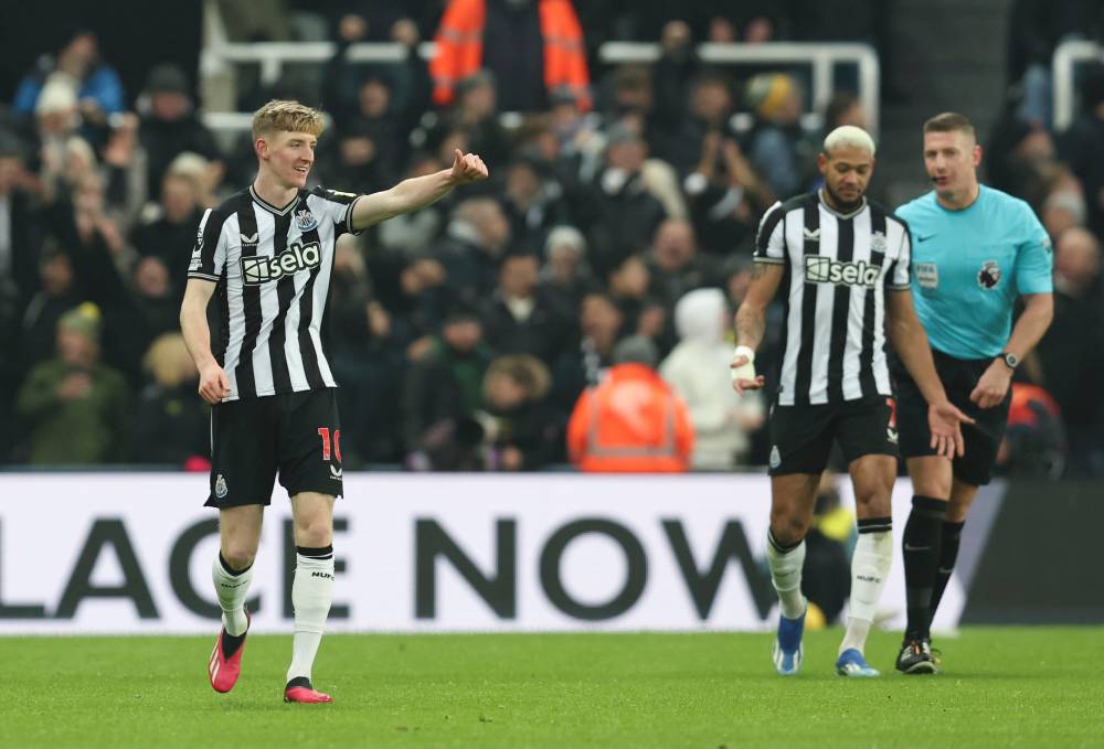 jogadores do newcastle durante a premier league